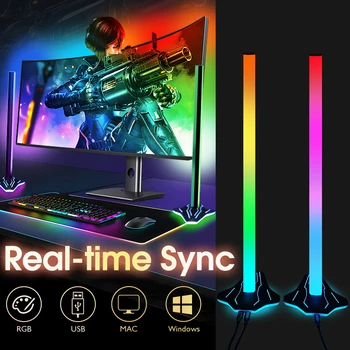 Подсветка цвета экрана компьютера, светодиодная подсветка USB ПК, атмосфера игровой комнаты, окружающая управление приложением, Синхронизация подсветки рабочего стола