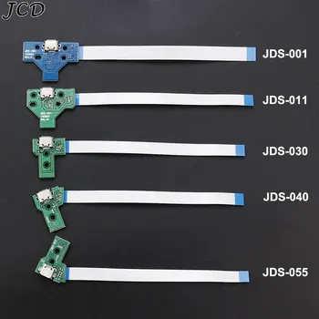 JCD 1 комплект USB разъем для зарядки Печатная плата контроллера PS4 для 12Pin разъема JDS 011 030 040 055 14Pin 001