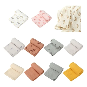 Детское хлопковое одеяло, впитывающие и дышащие пеленки, хлопковая обертка для мальчиков и девочек