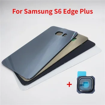 Задняя крышка для Galaxy S6 Edge Plus G928, крышка батарейного отсека, корпус задней двери, чехол с заменой объектива камеры