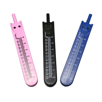 Измерительный инструмент для составления электрокардиограммы, разделитель с линейкой, черный / синий / розовый
