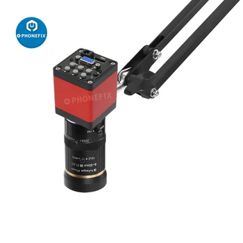 13MP 1080P HDMI Промышленный Микроскоп Камера 8-50 мм/6-60 мм Поле Зрения Зум-Объектив Для Пайки Печатных Плат Цифровой Видеокамеры