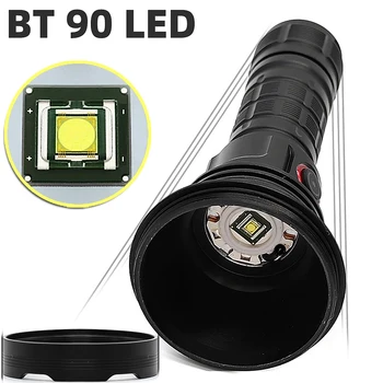 ACTIVEFIRE Hig light BT90 5000lm Светодиодный фонарик мощностью 50 Вт с Мощным Дальнобойным фонариком USB C Перезаряжаемый 18650/26650 фонарик