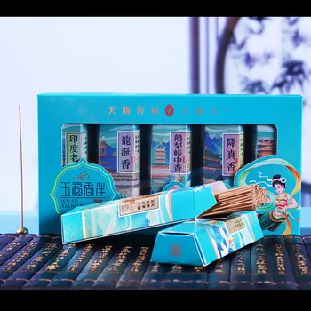Ароматические Палочки из Натурального Сандалового Дерева 5 Видов Благовоний Fu Lu Shou Rich Joy Stick в Подарочной Коробке Дополнительные Ароматы для Дома