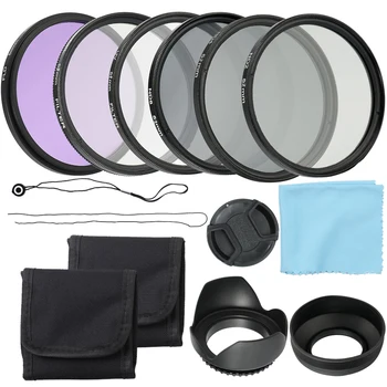 Комплект фильтров для объектива профессиональной камеры UV CPL FLD и набор фильтров нейтральной плотности Altura Photo ND Аксессуары для фотосъемки 58 мм