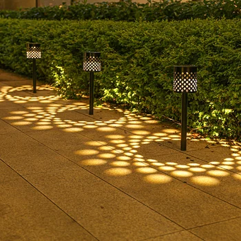 Солнечные наружные фонари, сады во внутреннем дворе, наземные фонари, Ландшафтная планировка, освещение для украшения виллы, освещение для газона