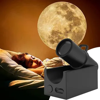 USB светодиодный ночник Проектор Земли и Луны, проектор планеты сна для детей, Фоновое оформление атмосферы, декор детской спальни