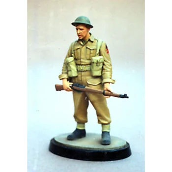Набор моделей из смолы в масштабе 1/35, моделирующий британскую пехоту, Одиночные миниатюры, макет микросцены, в разобранном виде, неокрашенные игрушки 
