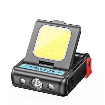 Индукционная лампа с зажимом для крышки, светодиодный датчик фары, Мини-фонарик EDC, зарядка через USB-C, шляпа с зажимом, налобный фонарь для безопасной рыбалки, головной фонарь для рыбалки