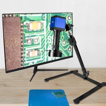 13-Мегапиксельная цифровая промышленная камера HDMI VGA с объективом C-mount с 1-130-кратным зумом для крепления к потолочному штативу для ремонта пайкой