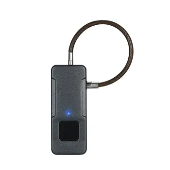 Интеллектуальный замок отпечатков пальцев USB перезаряжаемый без ключа 10 комплектов отпечатков пальцев IP65 Водонепроницаемый противоугонный замок безопасности для двери багажа