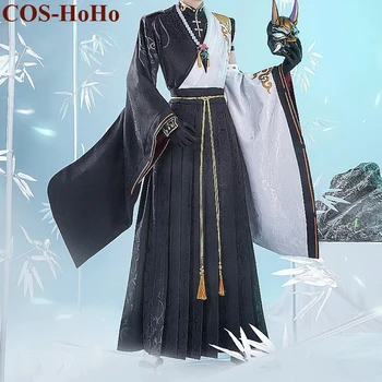 COS-HoHo Аниме Genshin Impact Xiao Антикварный игровой костюм Красивая униформа Косплей костюм для вечеринки в честь Хэллоуина, одежда для ролевых игр, мужская новинка