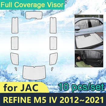 Солнцезащитные козырьки с полным покрытием для JAC Refine M5 IV 2012 2013 2014 2015 2016 2017 2018 2019 2020 2021 Аксессуары для солнцезащитных боковых окон автомобиля