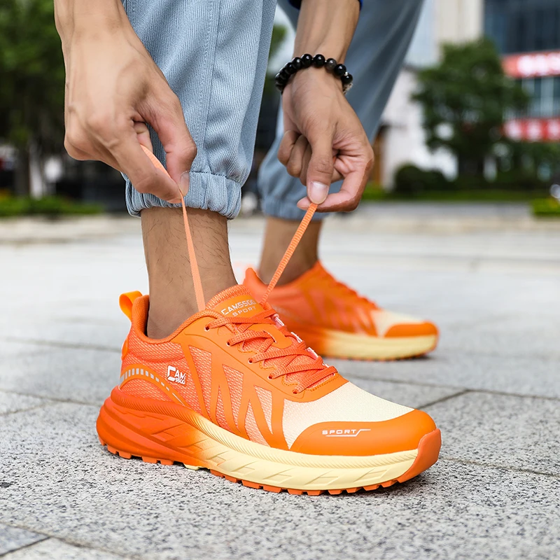 CAMSSOO 2024 уличная походная обувь для мужчин, легкая дышащая обувь для бега по бездорожью, альпинизма, нескользящие женские кроссовки с амортизацией Изображение 1