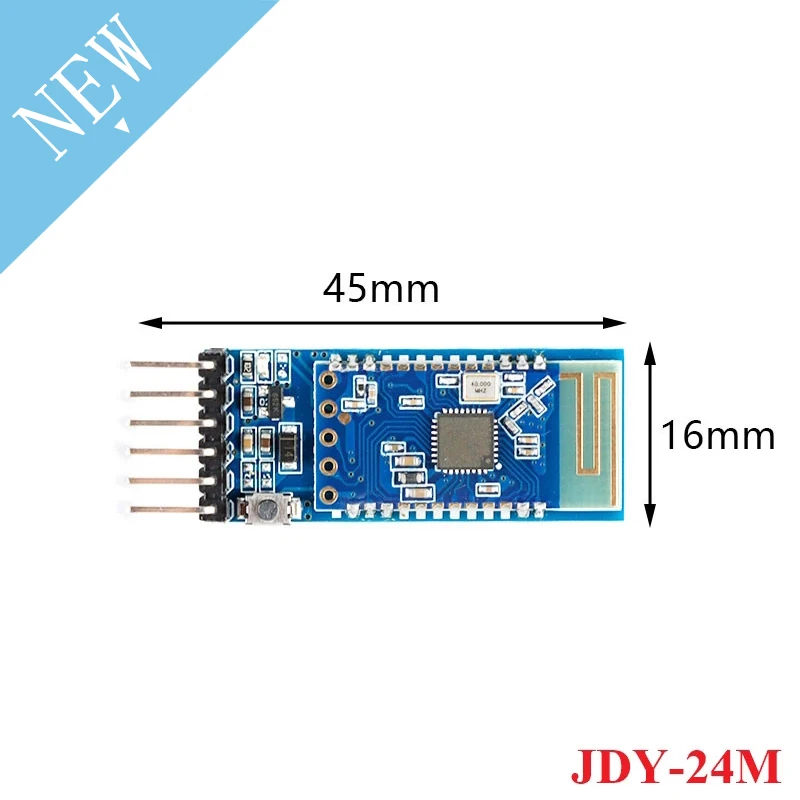 JDY-24M Bluetooth 5.0 Сетчатый модуль Zigbee BLE JDY-24 Master Slave Через базовую пластину С кнопками Изображение 1