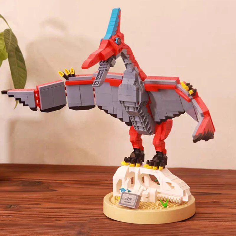 Moyu 91006 Юрский Период Динозавр Птерозавр Fly Monster Animal DIY Мини Алмазные Блоки Кирпичи Строительная Игрушка Для Детей Без Коробки Изображение 1