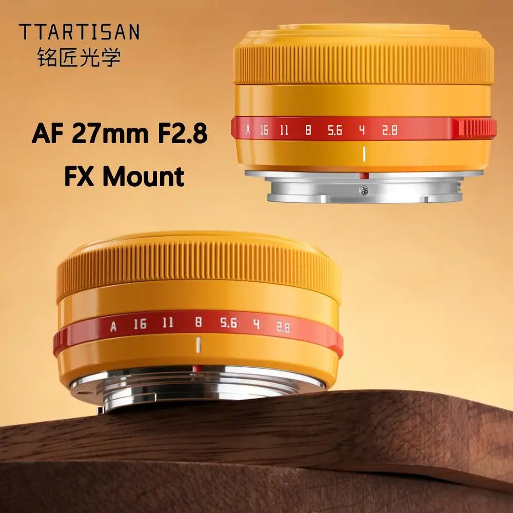 TTArtisan Автофокус 27 мм F2.8 FX Крепление Оранжевый Цветной Объектив Камеры Fujifilm XF Крепление Для XA7 XT30 XPRO XE4 XS10 Изображение 1