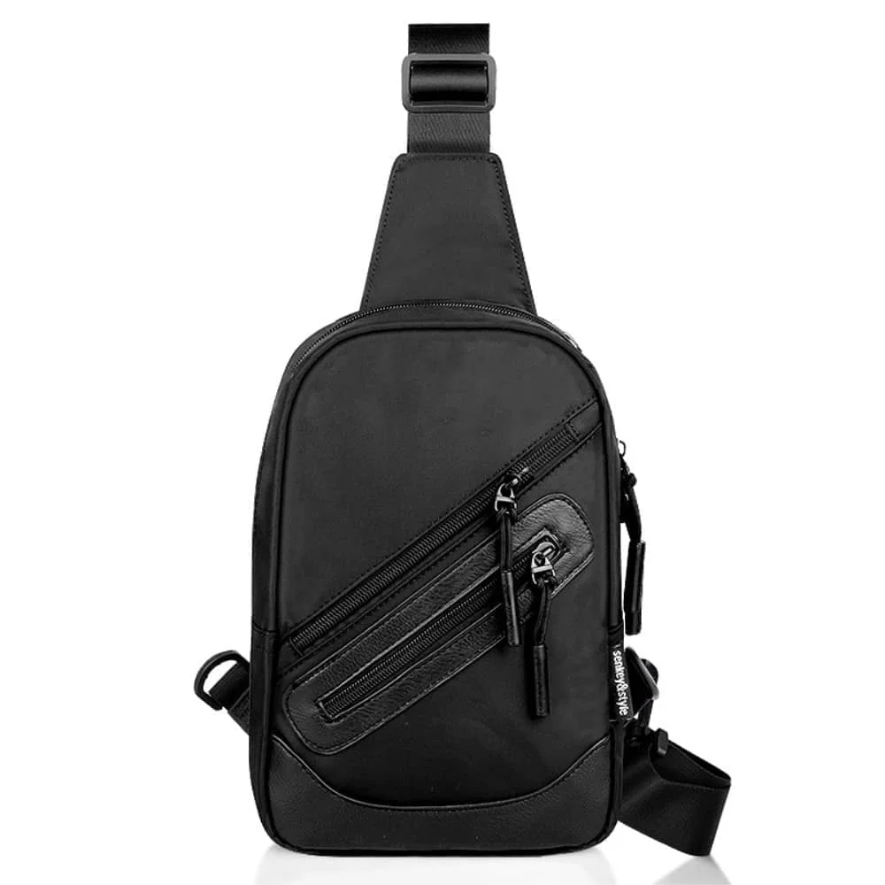 для МАРСЕЛЯ АКСИНО B81 (2023), поясной рюкзак, сумка через плечо, нейлон, совместимый с электронной книгой, планшетом - черный Изображение 1
