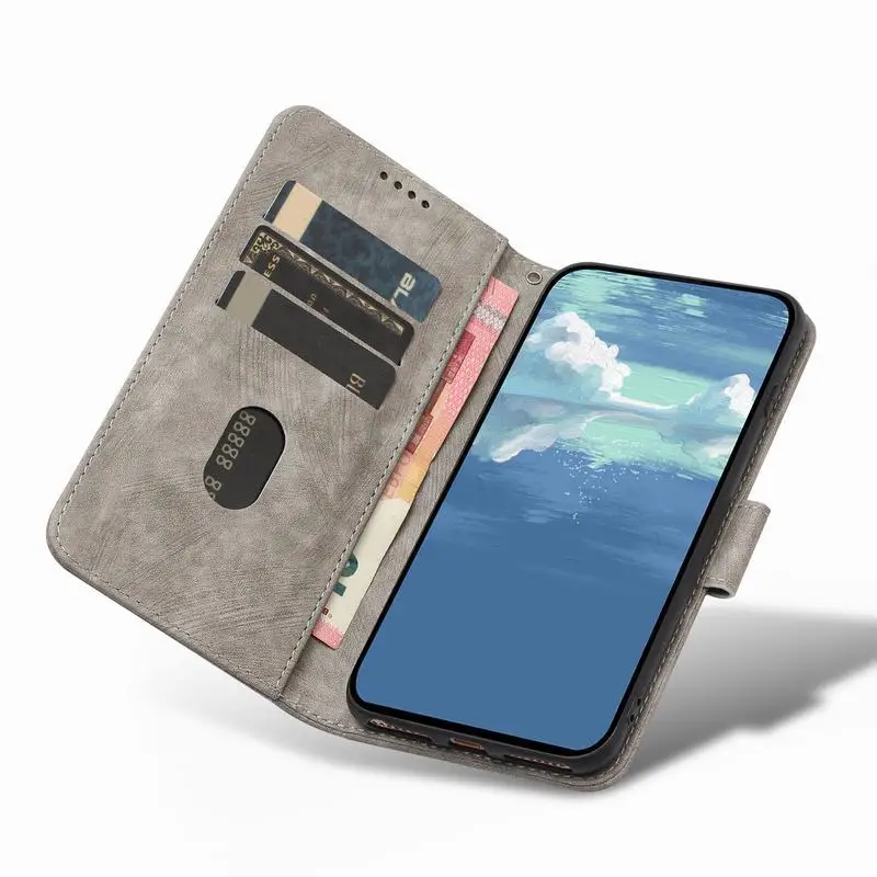 Кожаный чехол-бумажник для Poco X5 Pro, роскошная силиконовая противоударная многофункциональная сумка для телефона на магнитной застежке для Mi Poco X 5, чехол Изображение 1