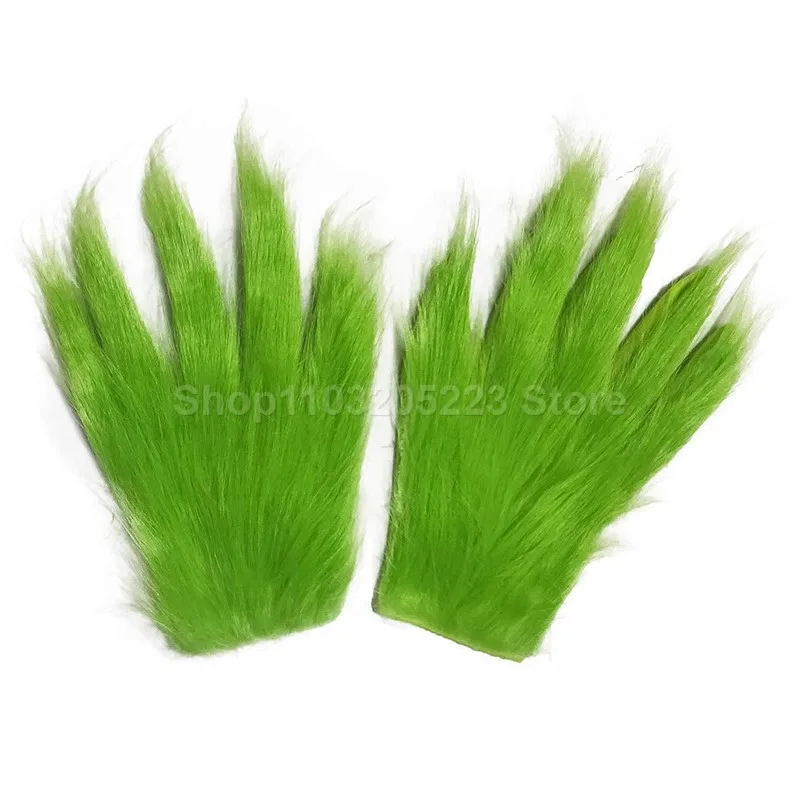 Рождественские вечерние перчатки Green Fury для взрослых и детей, украшение своими руками в канун Рождества Изображение 1