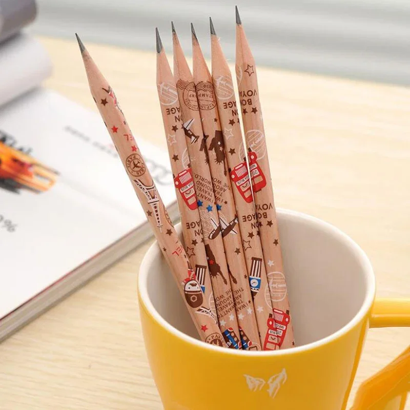 Стандартные карандаши Deli с шестигранной головкой HB, Набор карандашей для рисования солдатских эскизов, Нетоксичные карандаши HB для школьников, 12 шт. /кор. Изображение 1