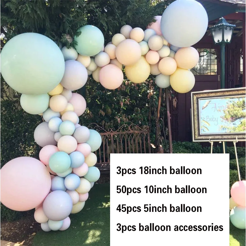 Украшение для вечеринки в виде свадебной арки с воздушным шаром, детский душ, 106 шт., набор для украшения воздушным шаром, комплект гирлянд Изображение 1