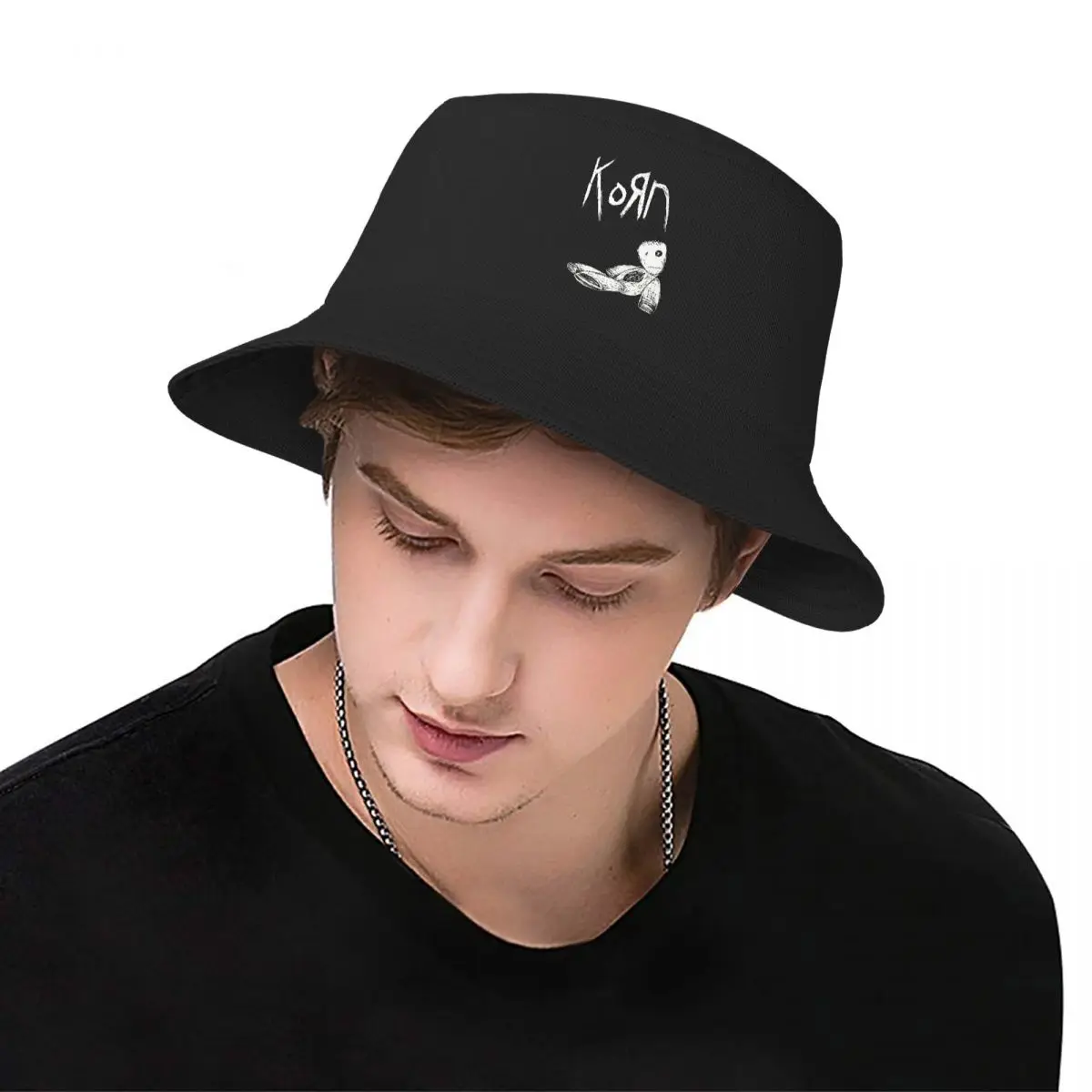 Шляпы-ведерки Унисекс Korn Rock Vocation, головные уборы для отдыха, кепки для рыбалки, идея подарка для музыкальной сессии в стиле Ню-Метал Изображение 1