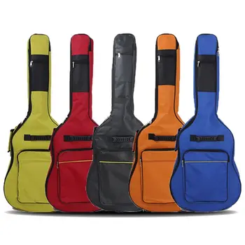 Сумка для хранения из ткани Оксфорд 600D, акустический женский мужской водонепроницаемый рюкзак, сумка для электрогитары, 40/41-дюймовая сумка для гитары