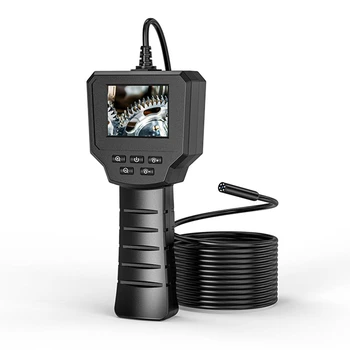 Промышленная Эндоскопическая камера IPS Экран HD1080P Бороскоп для осмотра канализационных труб IP67 Водонепроницаемые светодиоды для автомобильных труб Черный пластик