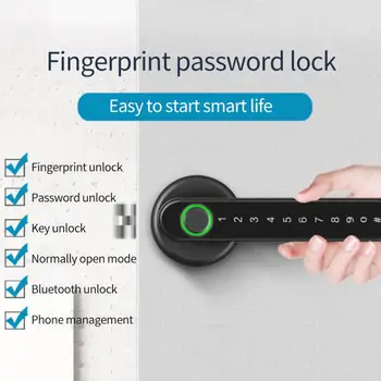 TTlock Smart Fingerprint Password Дверной Замок Bluetooth Handle Lock Поддержка приложения Дистанционного Управления Работа С TTlock Gateway G2
