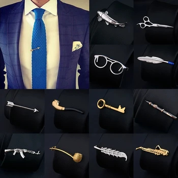 Мужская металлическая планка для галстука, модные зажимы для галстука, хрустальная официальная рубашка, свадебная церемония, Золотой зажим для галстука, подарки для мужской вечеринки