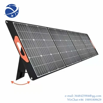 YYHCJCNS Водонепроницаемое портативное солнечное одеяло мощностью 200 Вт, монокристаллическая солнечная панель, складывающаяся для кемпинга
