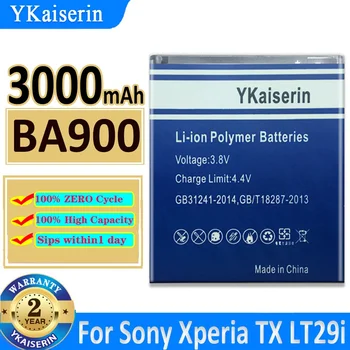 3900 мАч YKaiserin Аккумулятор BA900 Для Sony Xperia TX LT29i/J ST26i/L S36h/C2104/C2105 AB-0500/E1 J L M TX