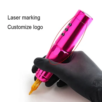 Профессиональный водонепроницаемый 3D Электрический пистолет для макияжа бровей Microblading Slim Pink Machine 13,5 см Беспроводная ручка для татуировки Body Rocket