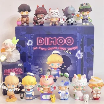 Аниме-фигурка серии Dimoo Don't Sleep Tonight в стиле Хэллоуина, Таинственная коробка, сюрприз, Слепая коробка, коллекция игрушек, модель Рождественского декора