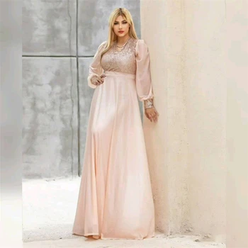Мусульманские блестящие вечерние платья с рукавами-фонариками, платье для выпускного вечера с V-образным вырезом, платье подружки невесты на свадьбу, блестящие вечерние платья 2023