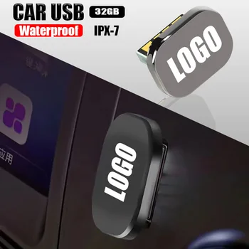 Автомобильная Универсальная Флешка USB Металлический U Диск для Hyundai I30 I20 IX20 IX35 Creta Kona Getz Veloster Tucson Santafe Автомобильные Аксессуары