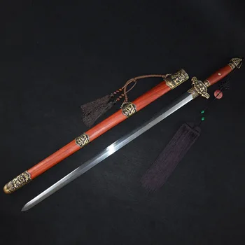 107 см средневековый металлический маленький мечник коллекция мечей Ремесла узор стальной меч традиционная ручная ковка подшипник меч катана
