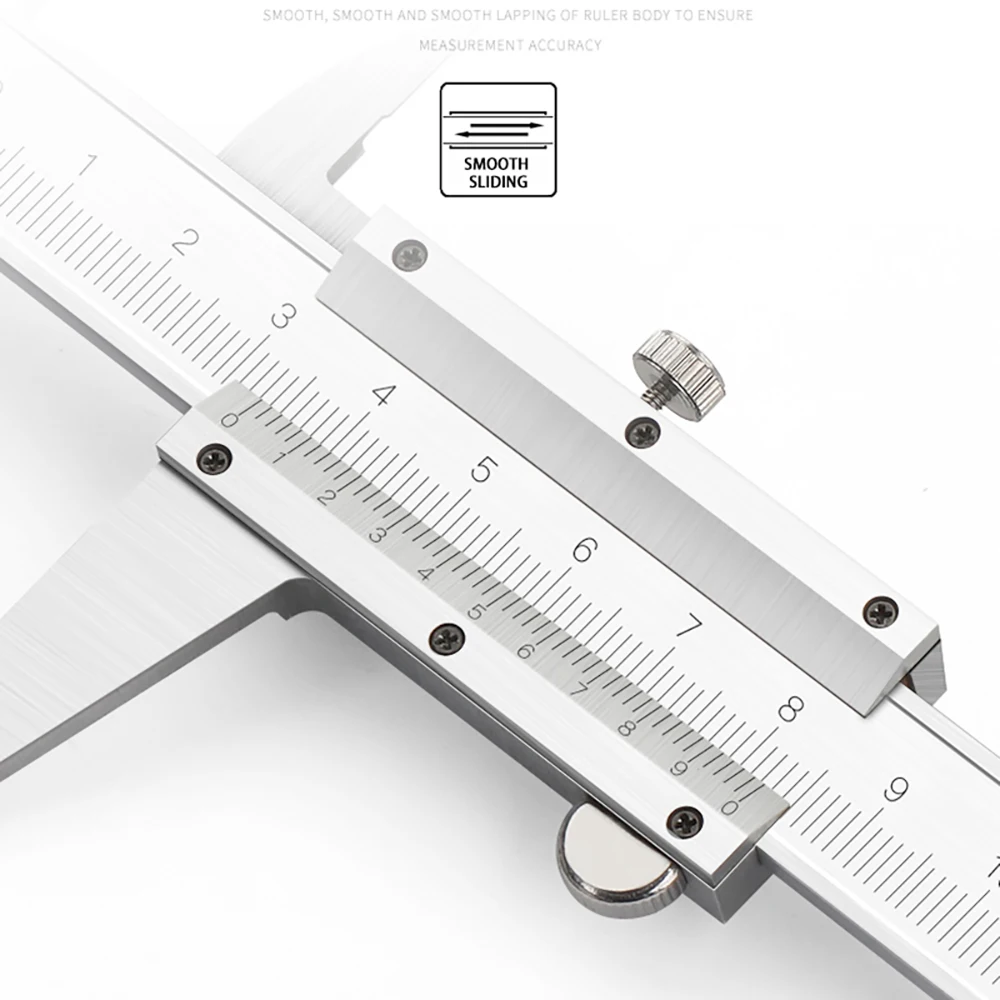 150 мм Профессиональные Штангенциркули 0-6 дюймов Высокоточный микрометр из нержавеющей Стали Портативный измерительный инструмент с коробкой Изображение 2