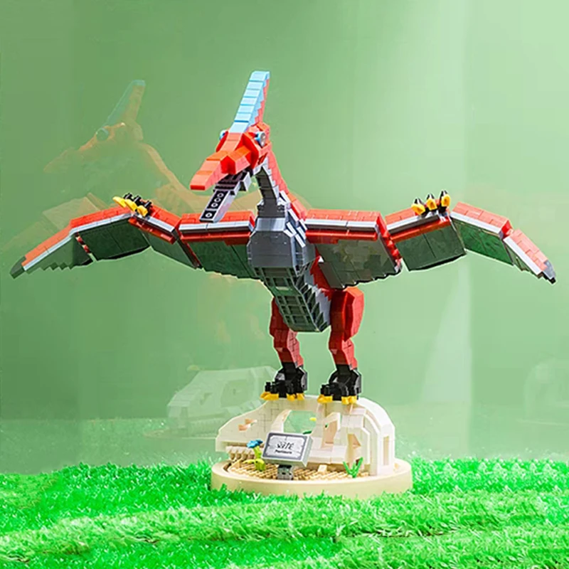 Moyu 91006 Юрский Период Динозавр Птерозавр Fly Monster Animal DIY Мини Алмазные Блоки Кирпичи Строительная Игрушка Для Детей Без Коробки Изображение 2