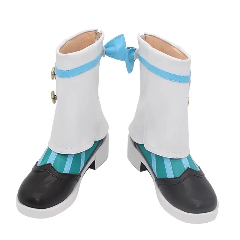 Аниме Genshin Impact Sigewinne, обувь для косплея, Ботинки из искусственной кожи, Genshin Sigewinne, обувь для костюмов для женщин и девочек Изображение 2
