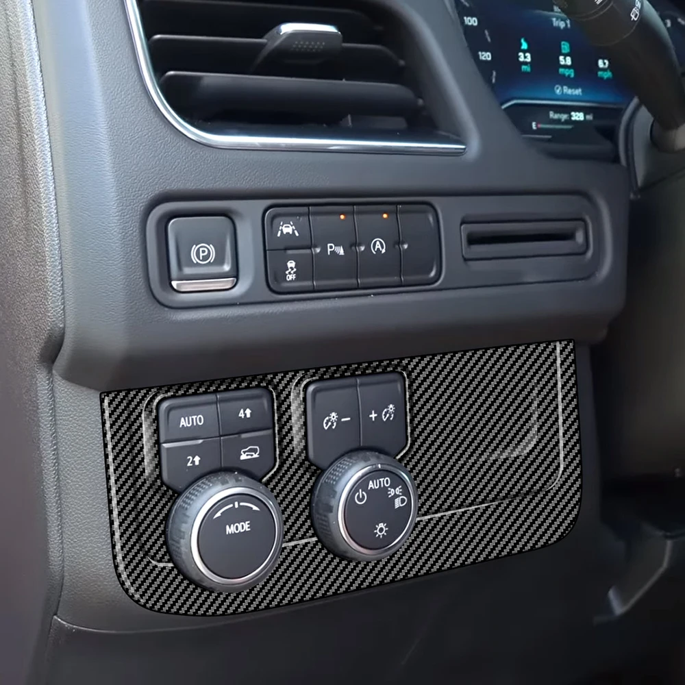 Для Chevrolet Suburban Tahoe 2021 2022 2023 Автомобильные аксессуары Крышка переключателя подъема фар Кнопка защиты Авто наклейка для укладки Изображение 2