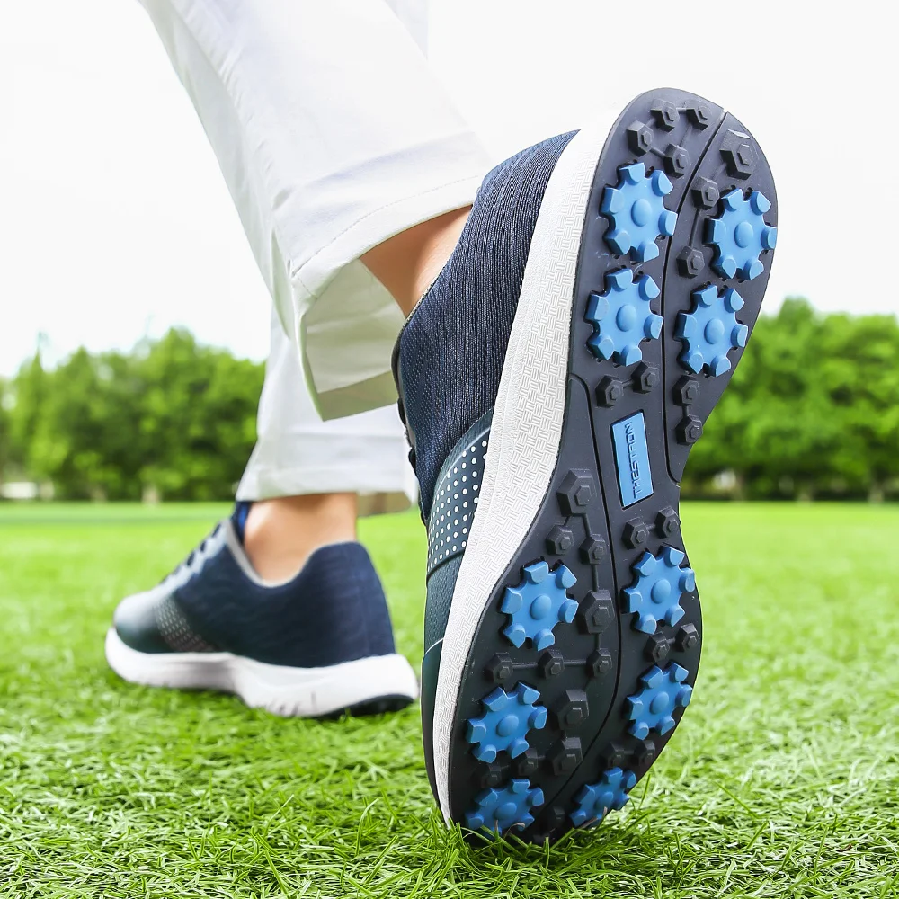 Профессиональная обувь для гольфа, мужская обувь для занятий спортом на открытом воздухе, мужская спортивная обувь для гольфа на весну/лето, большие размеры, спортивная обувь для гольфа Изображение 2