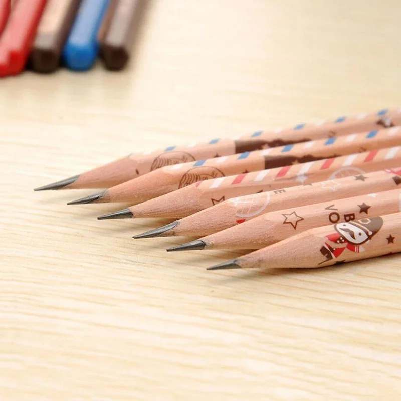 Стандартные карандаши Deli с шестигранной головкой HB, Набор карандашей для рисования солдатских эскизов, Нетоксичные карандаши HB для школьников, 12 шт. /кор. Изображение 2
