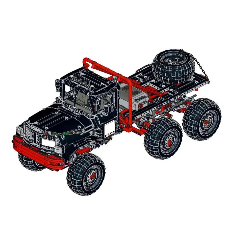 Строительный блок MOC-53170 супер грузовик высокой сложности сращивание строительного блока 1628ШТ взрослых и детей головоломка игрушка в подарок на день рождения Изображение 2