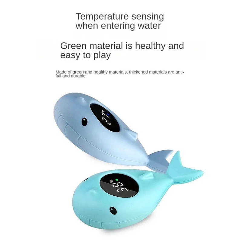 Термометр для ванны со светодиодным дисплеем, мультяшный цифровой измеритель температуры воды, игрушка для ванны для детей, для новорожденных малышей, Предметы первой необходимости для малышей P31B Изображение 2