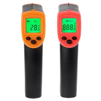 Термометр Бесконтактный пирометр HW600 Промышленный высокотемпературный измеритель -50 ~ 600 ℃/ -58 ~ 1122℉ для промышленности