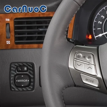 Автомобильная наклейка с управлением зеркалом заднего вида, Декоративные Аксессуары, Внутренняя прокладка из углеродного волокна для Toyota Camry 2007 2008 2009 2010 2011