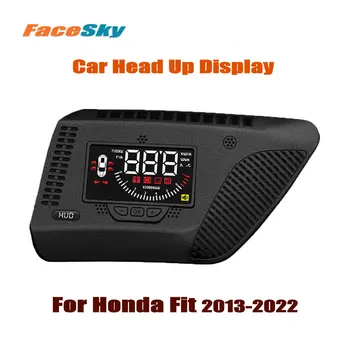 Автомобильный Головной Дисплей FaceSky HUD Для Honda Fit/Jazz 3rd/G 2013-2022 Автоэлектронные Аксессуары Проектор Лобового Стекла С Видом спереди