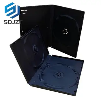 Высококачественная коробка для DVD, 1 шт., пустой футляр для компакт-дисков, пластиковый футляр для компакт-дисков, вместимость 1-2 диска, 14 см